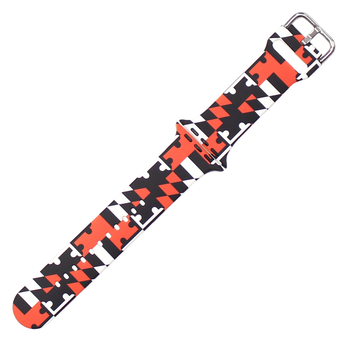 Orange & Black Maryland Flag / Apple Watch Band - Route One Apparel