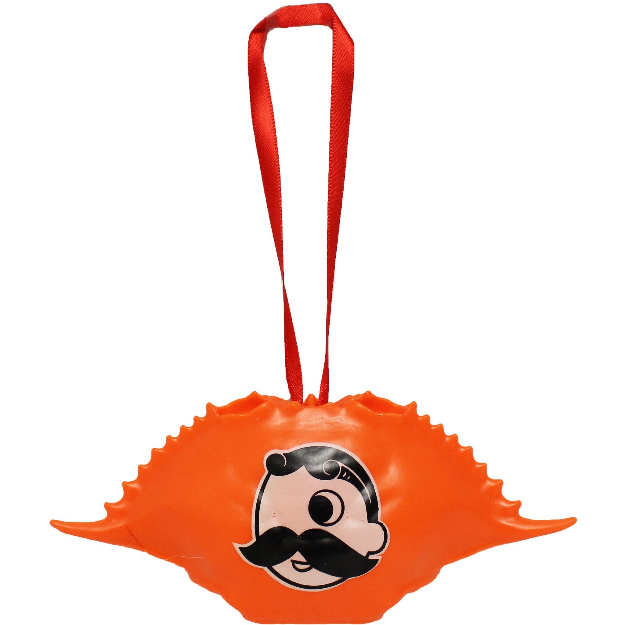 Natty Boh Logo (Neon Orange) / Crab Shell Ornament - Route One Apparel