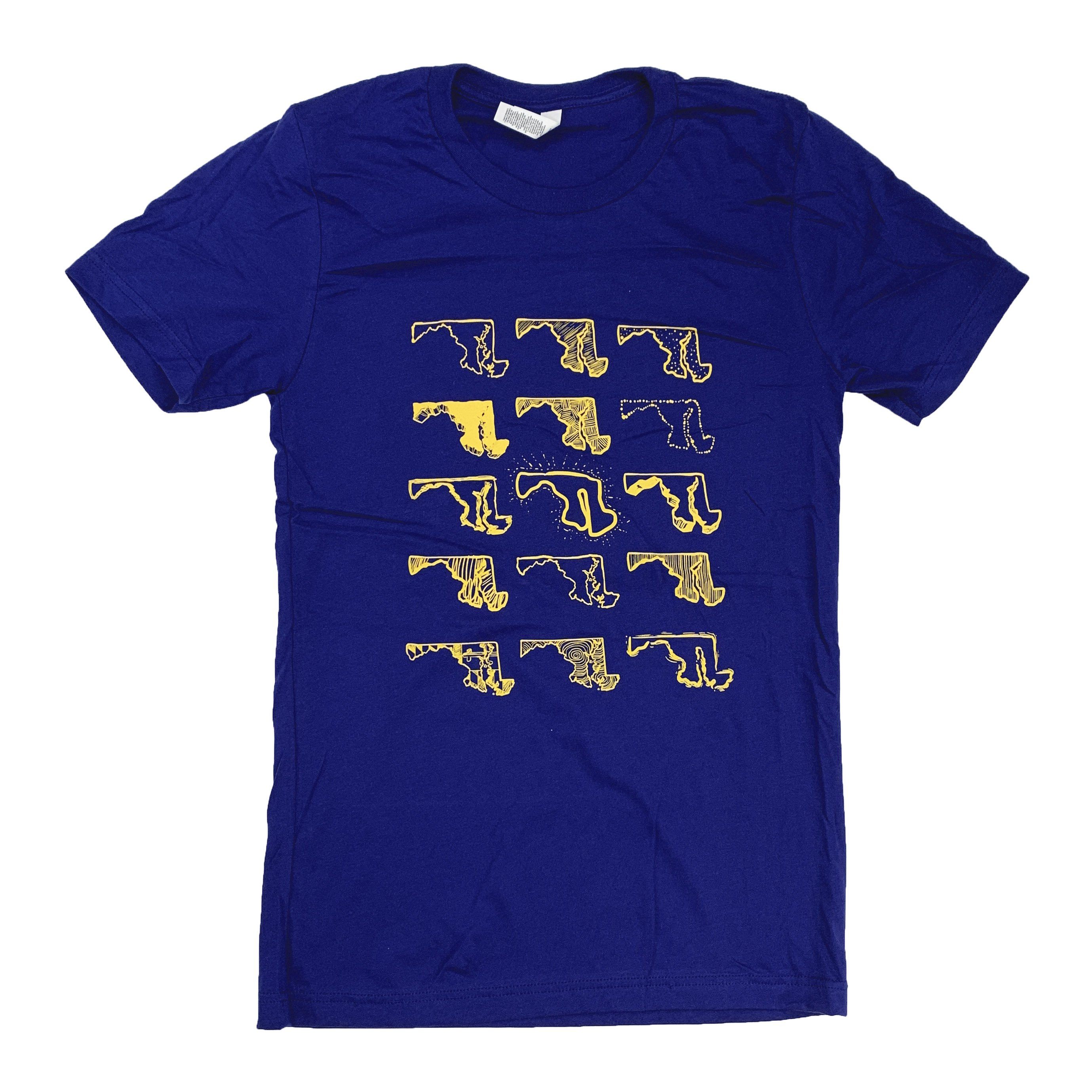 Many Shapes of Maryland (Team Navy) / Shirt - Route One Apparel