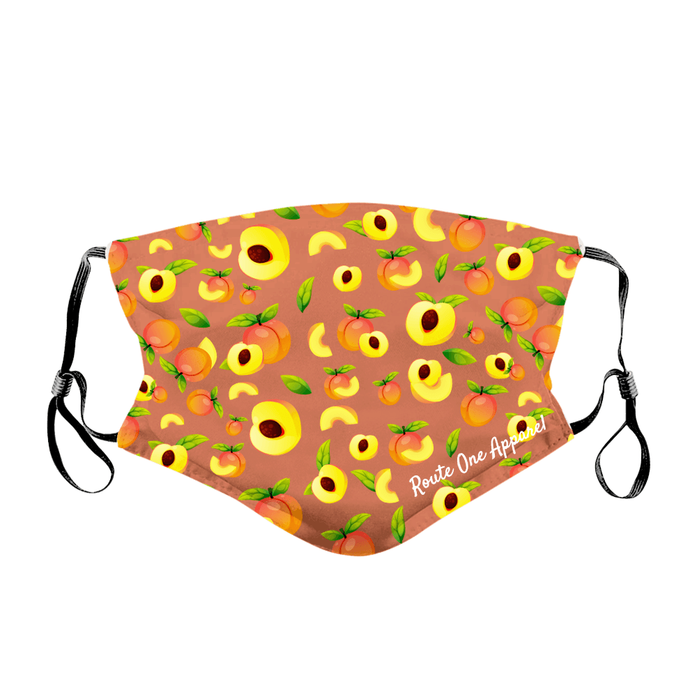 Georgia Peaches Pattern / Face Mask - Route One Apparel