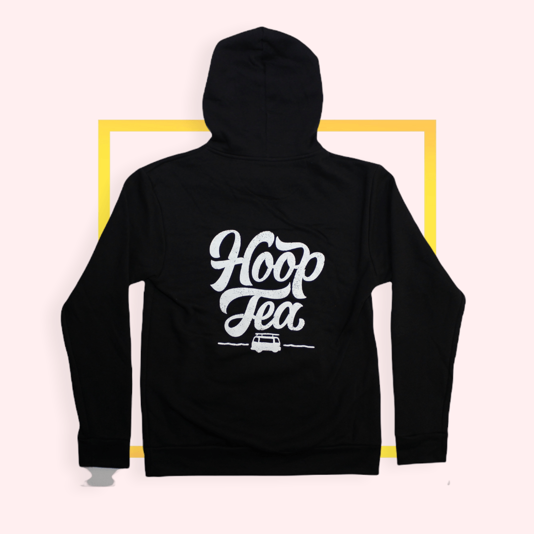 Hoop Tea Logo (Black) / Hoodie - Route One Apparel