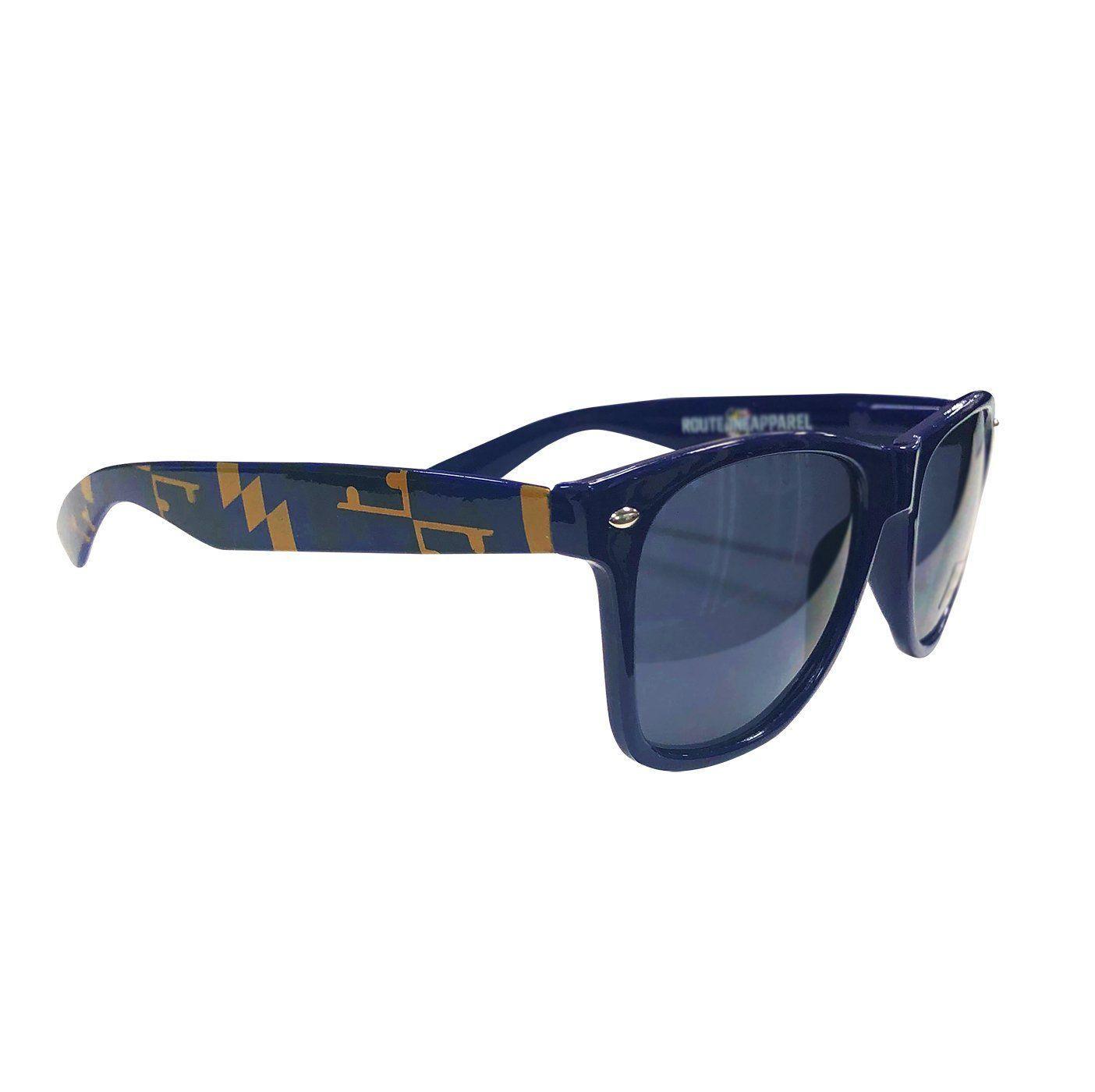 Maryland Full Flag Pattern (Purple & Gold) / Shades - Route One Apparel