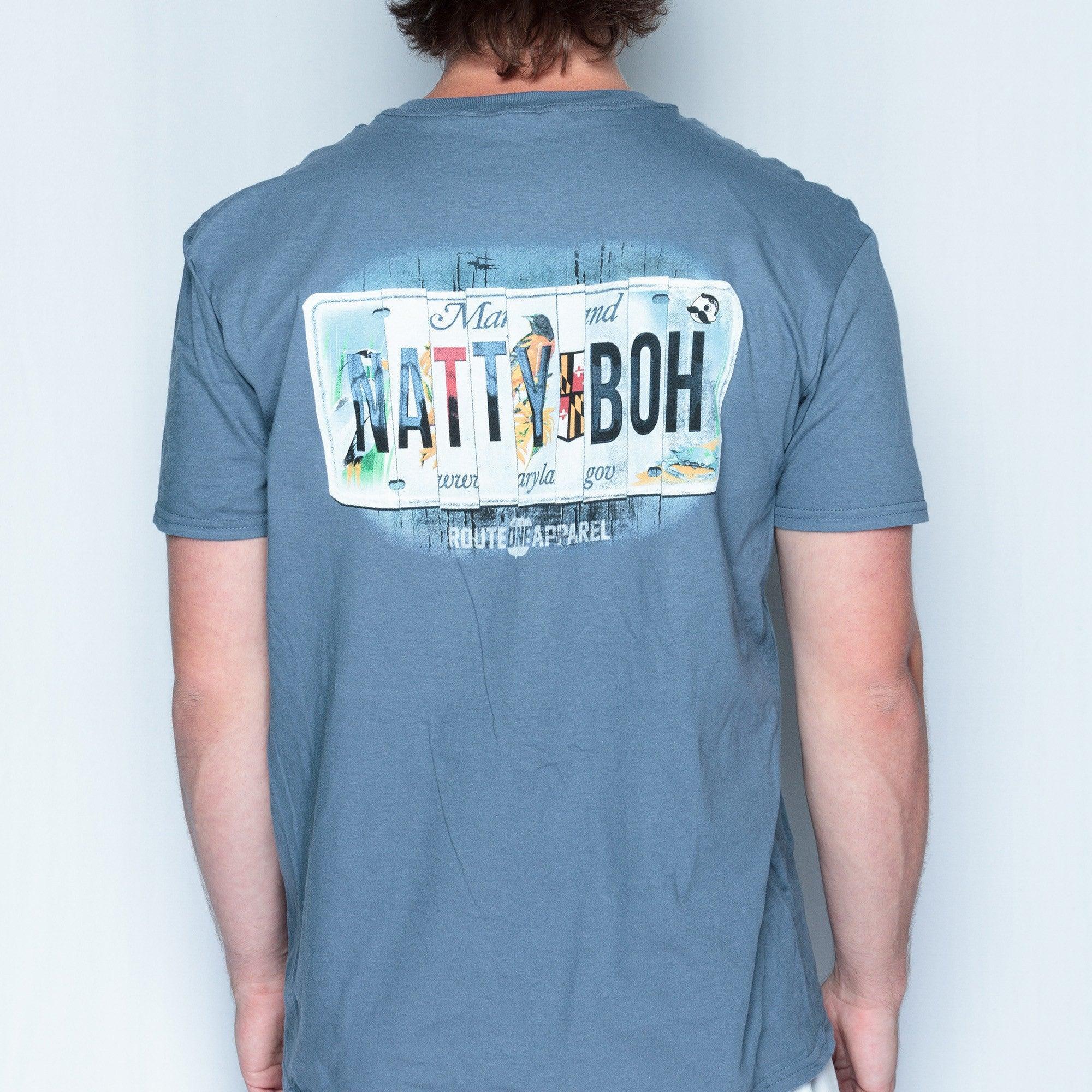 Natty Boh License Plate (Lake) / Shirt - Route One Apparel
