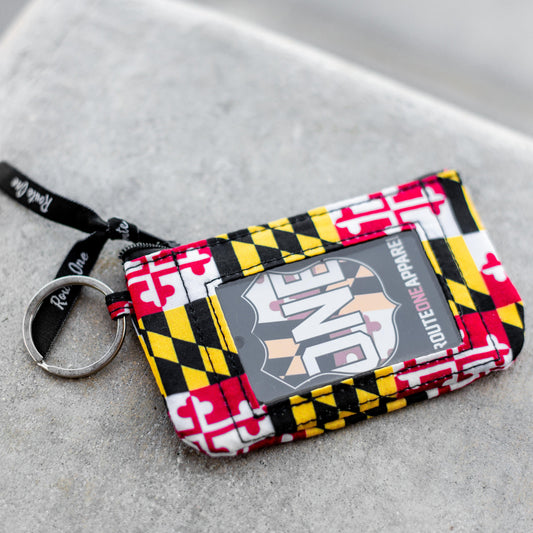 Quilted Maryland Flag / Hayley ID Case - Route One Apparel