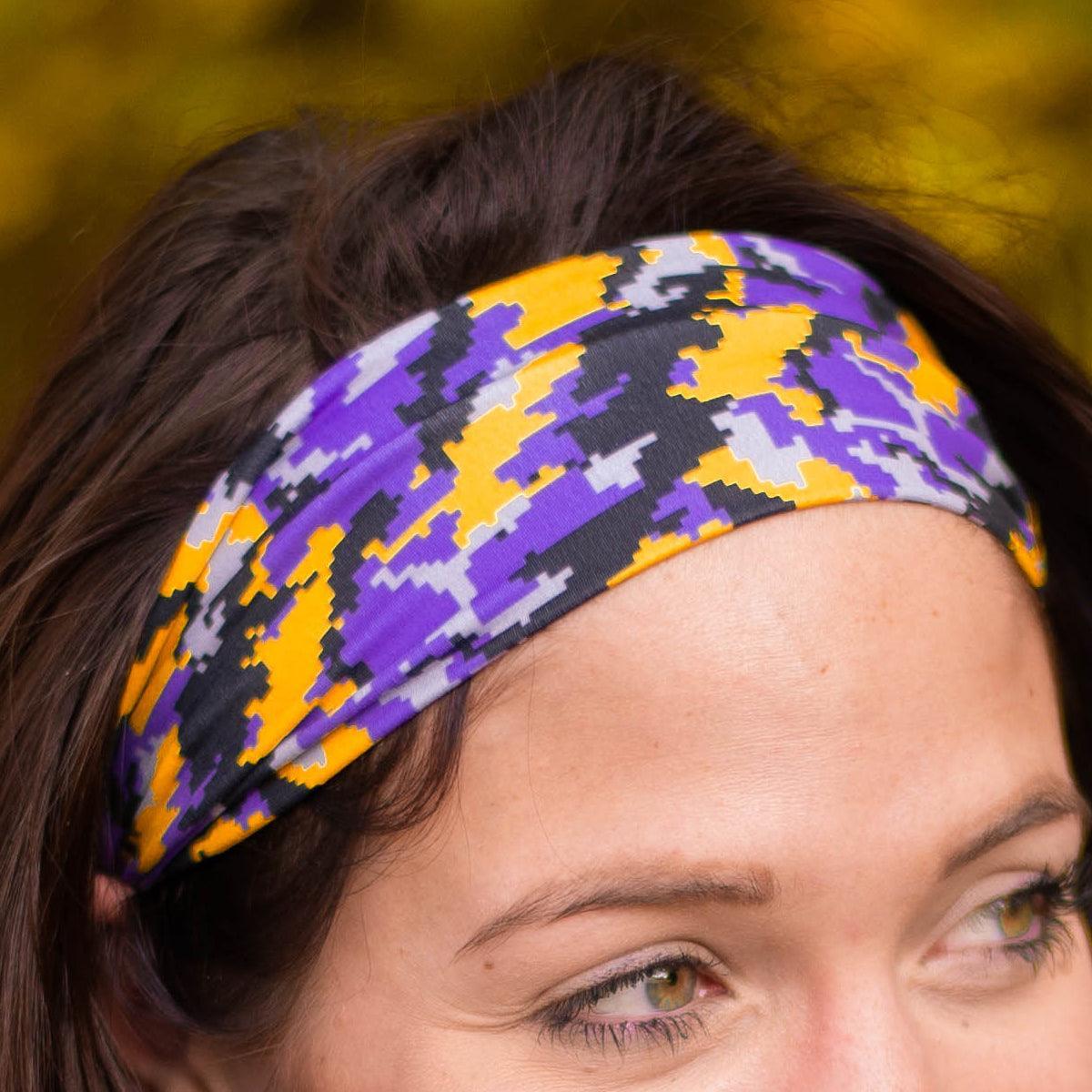 Baltimore Purple & Gold Digi Camo / Headband - Route One Apparel