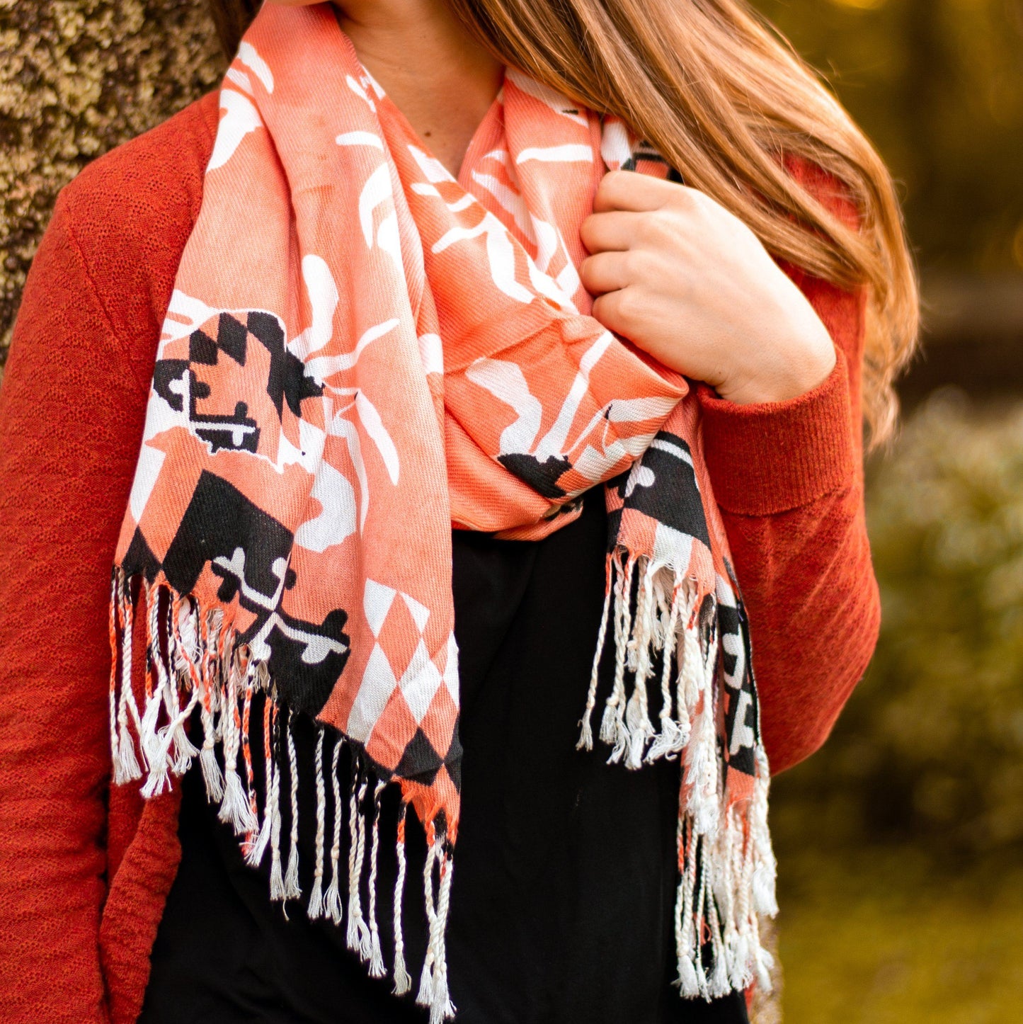 Maryland Crab Pattern (Orange) / Scarf - Route One Apparel