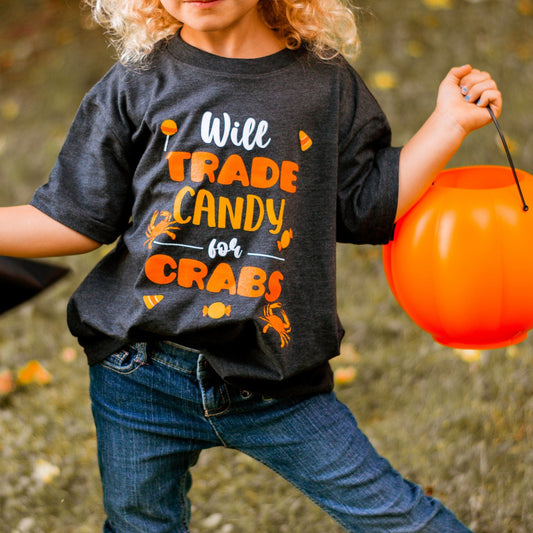 Will Trade Candy For Crabs (Vintage Smoke) / *Toddler* Shirt - Route One Apparel