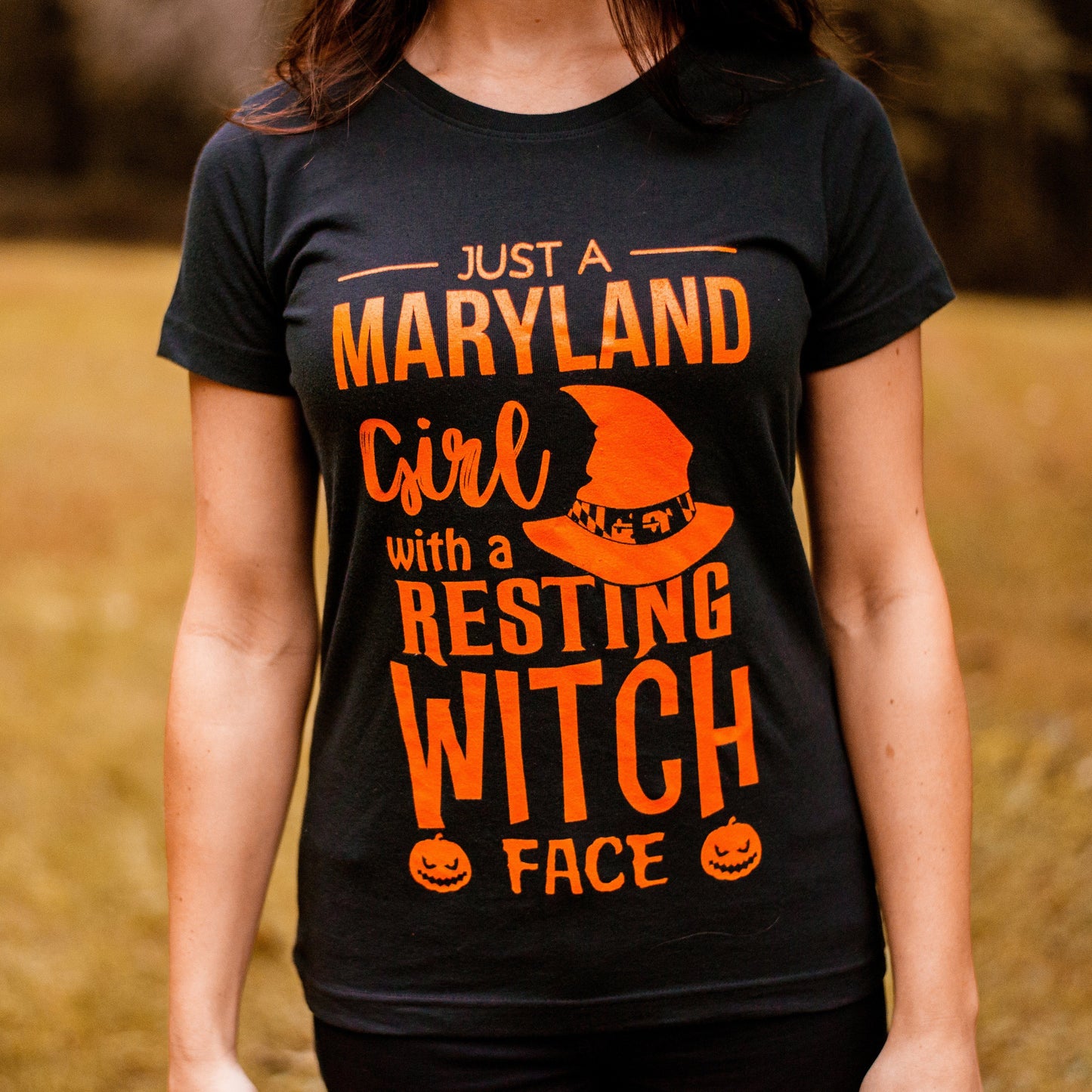 Resting Witch Face (Black) / Ladies Shirt - Route One Apparel