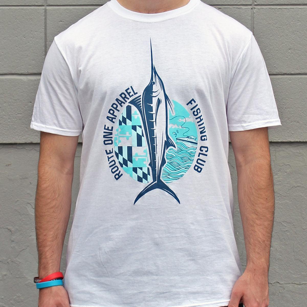 Fishing Club (White) / Shirt - Route One Apparel