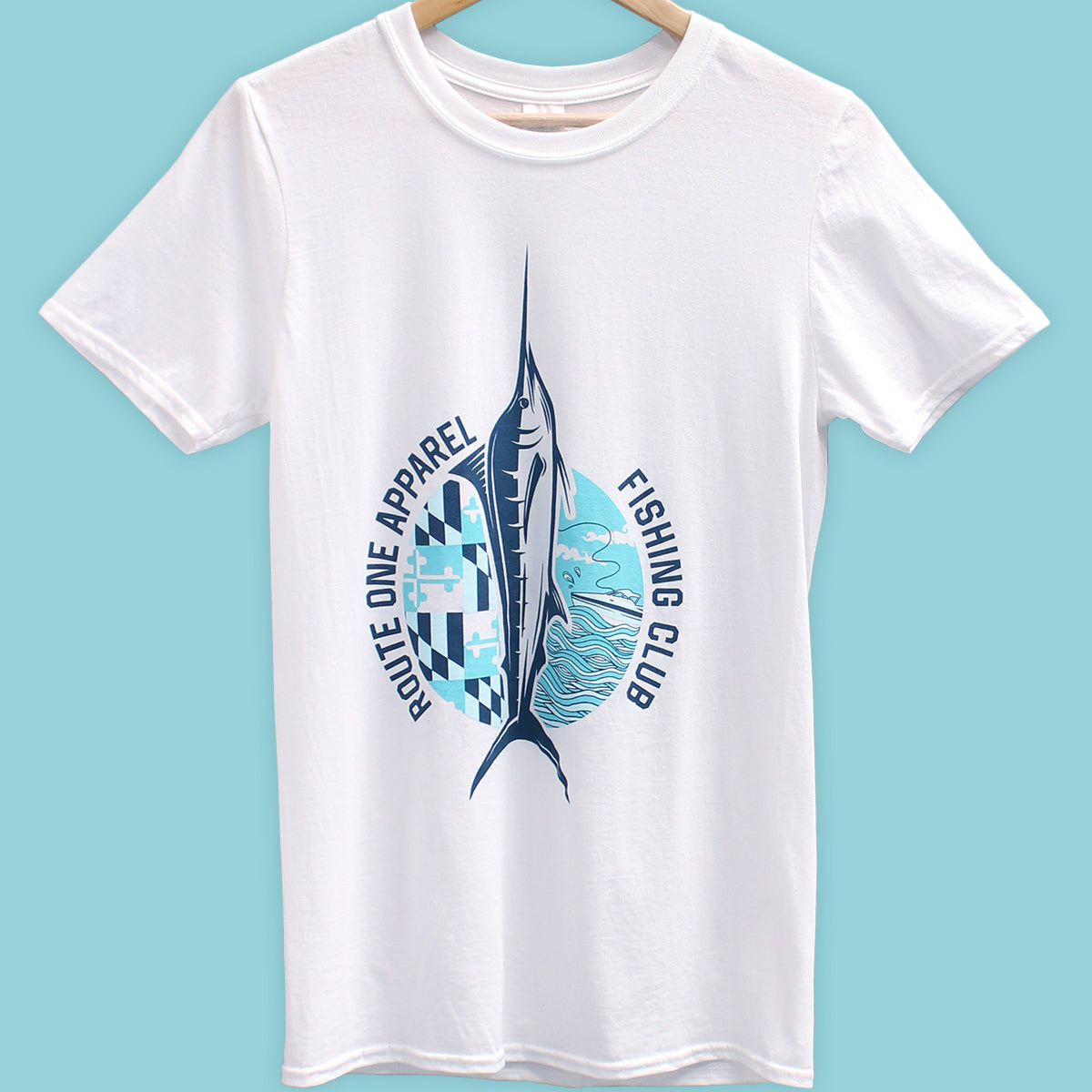 Fishing Club (White) / Shirt - Route One Apparel