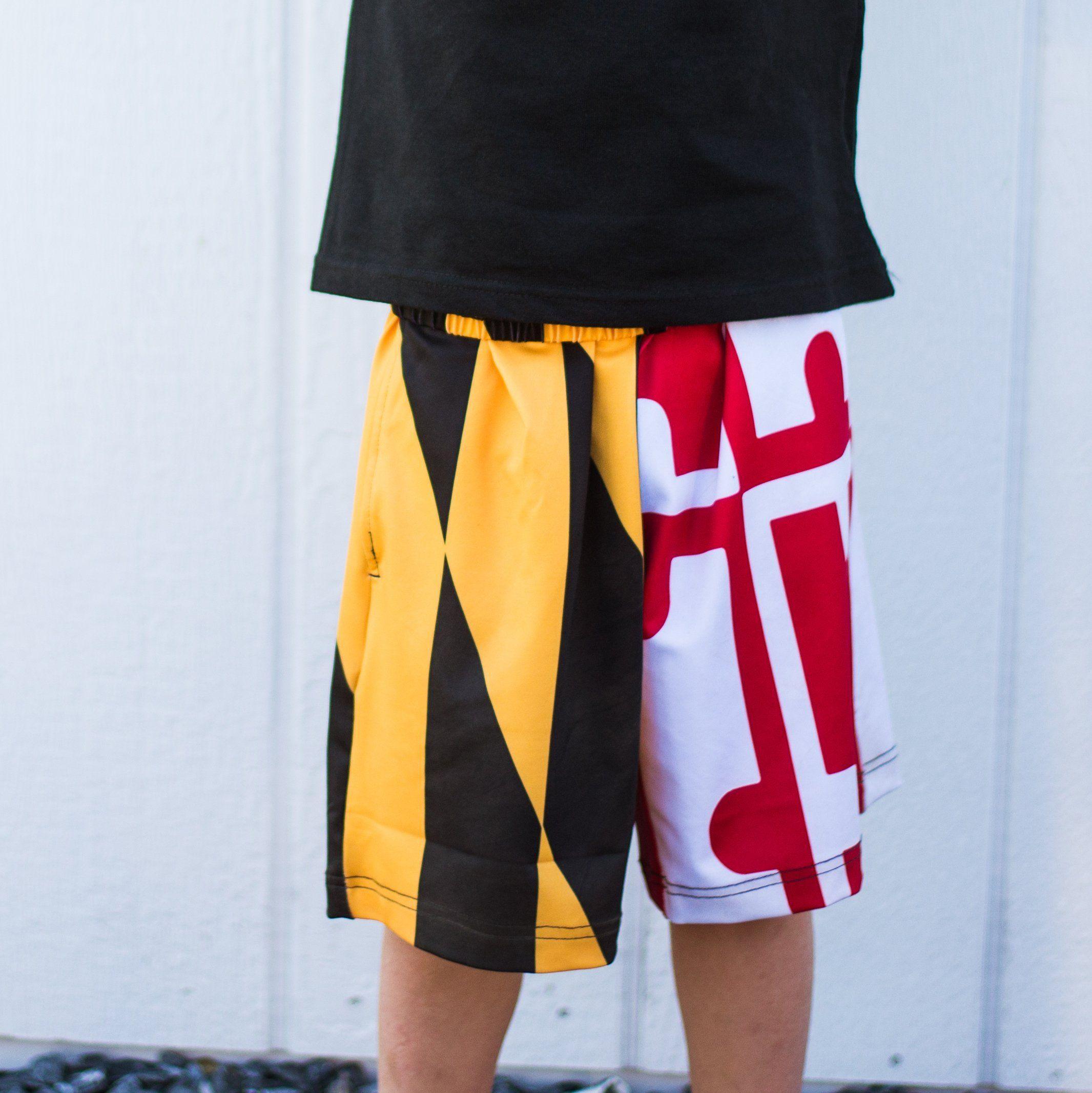 Maryland Flag / *Youth* Athletic Shorts - Route One Apparel