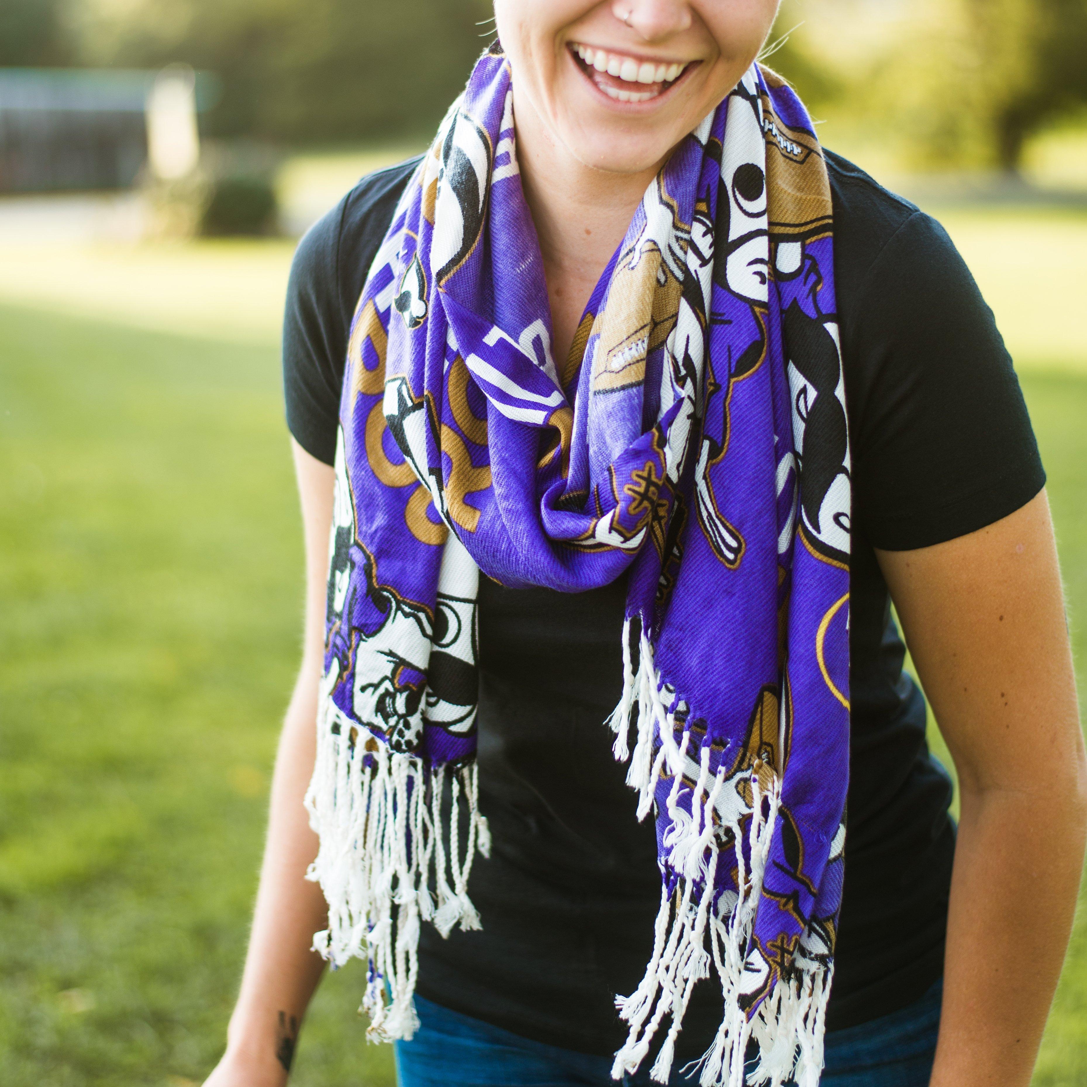 Natty Boh Football (Purple) / Scarf - Route One Apparel