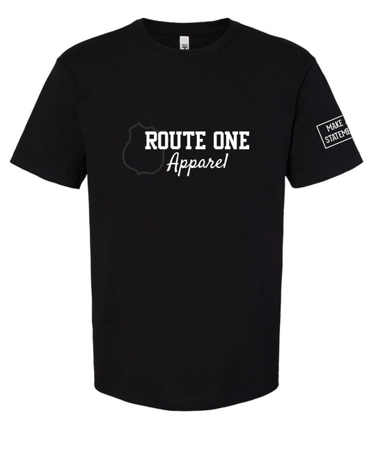 Route One Apparel Varsity Logo (Black) / Shirt - Route One Apparel