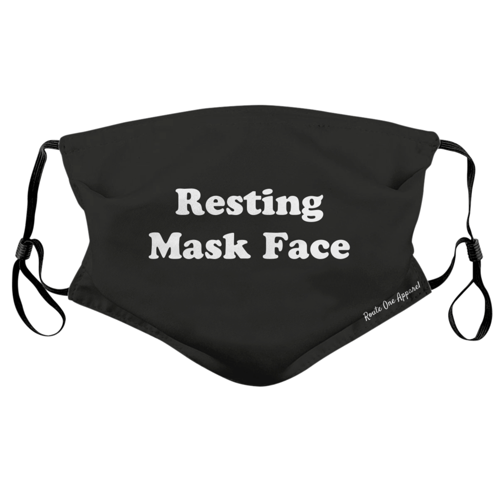 Resting Mask Face (Black) / Face Mask - Route One Apparel