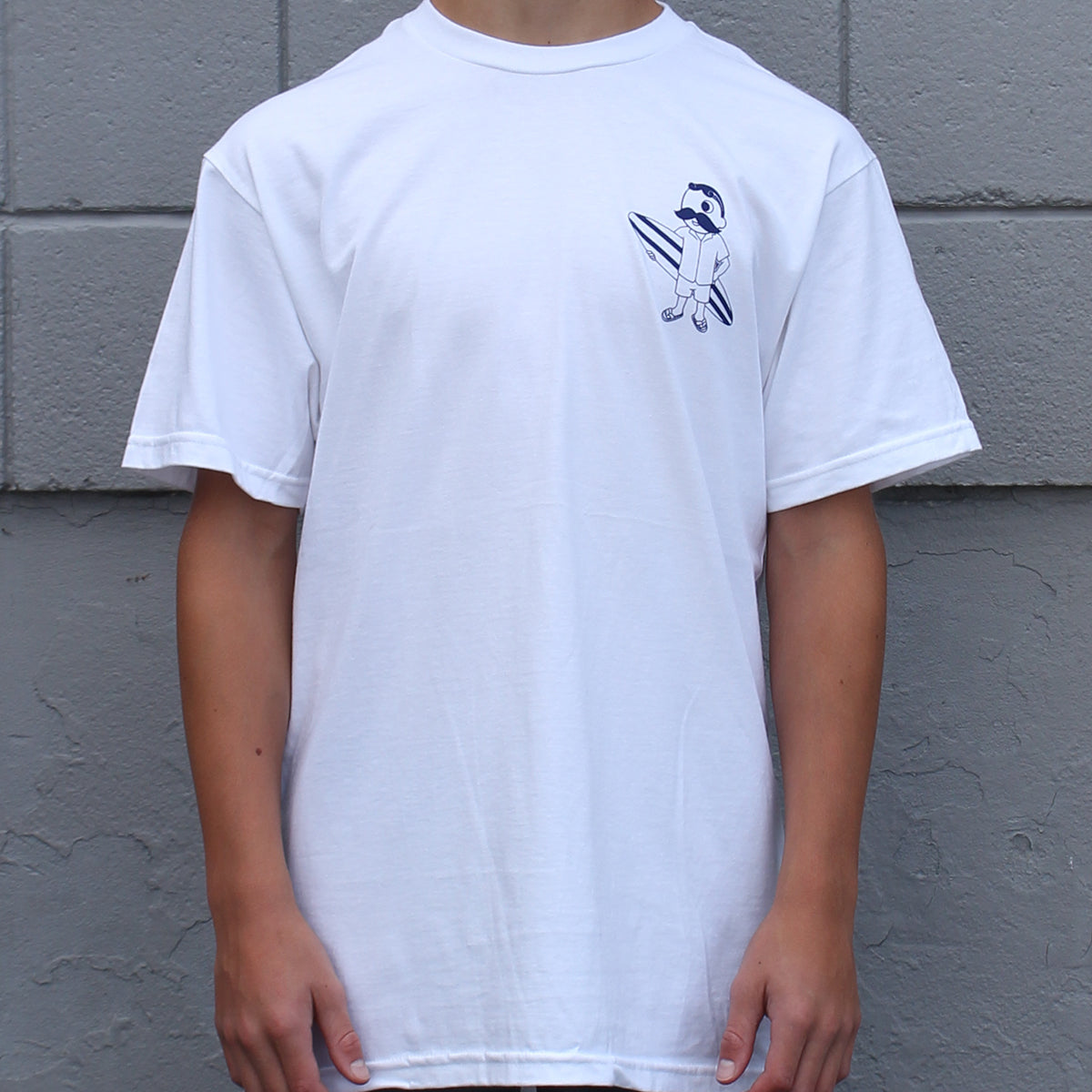 Retro Boh Wave Surfing (White) / Shirt - Route One Apparel