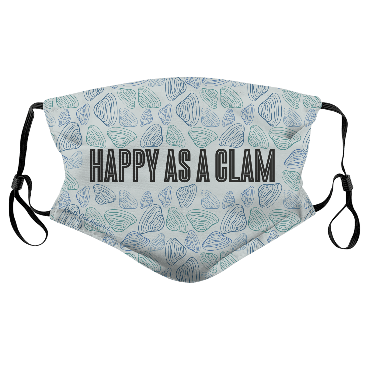 Happy As A Clam / Face Mask - Route One Apparel