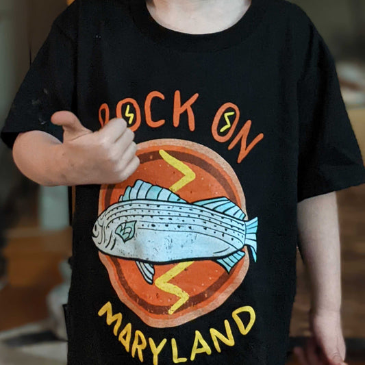 Rock On Maryland (Black) / *Youth* Shirt - Route One Apparel