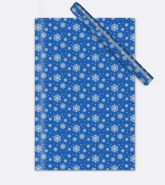 Crab Snowflake Pattern (Blue) / Gift Wrap - Route One Apparel