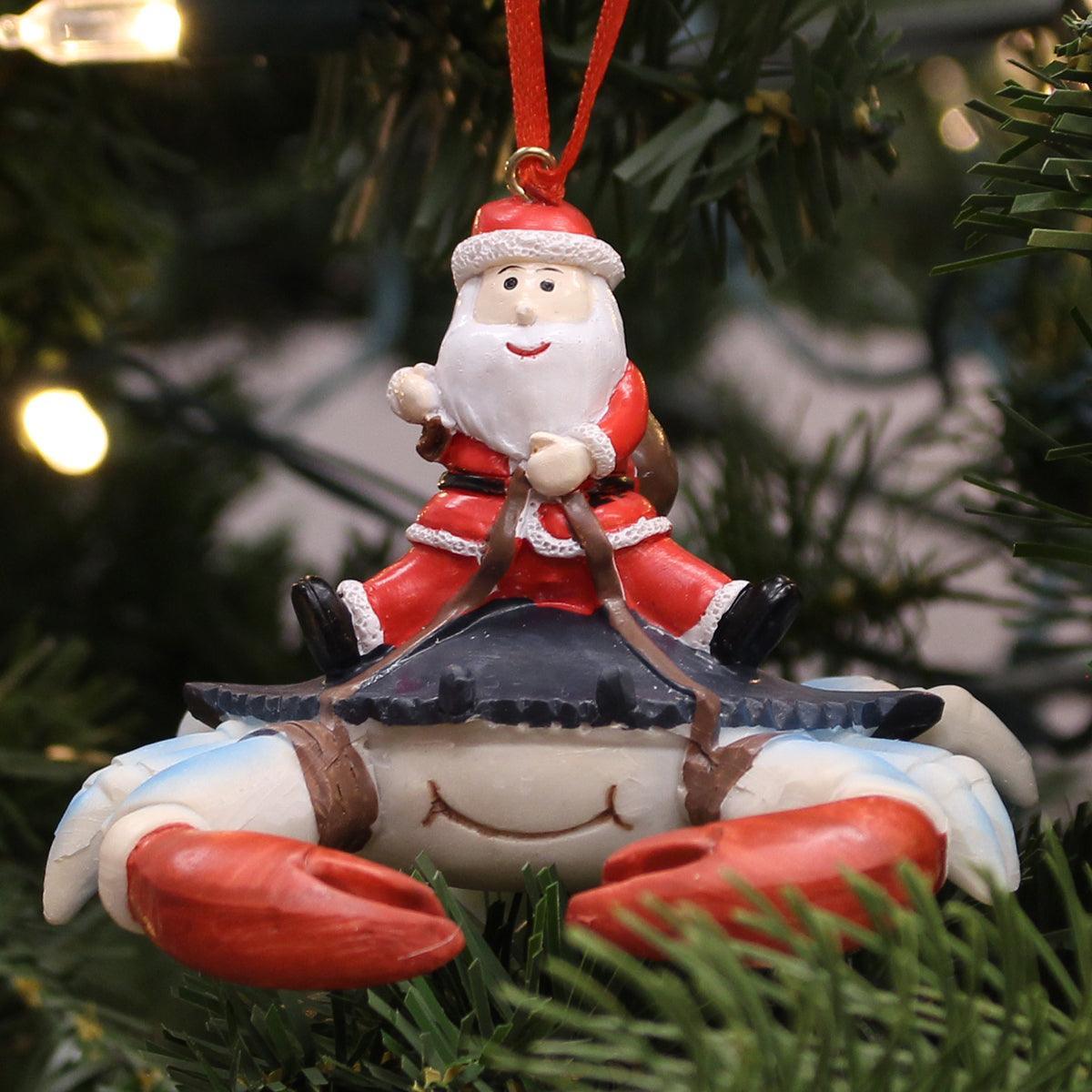 Route One Apparel Santa on Crab / Ornament