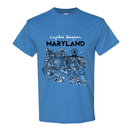 Capital Region Maryland (Heather Sapphire) / Shirt - Route One Apparel