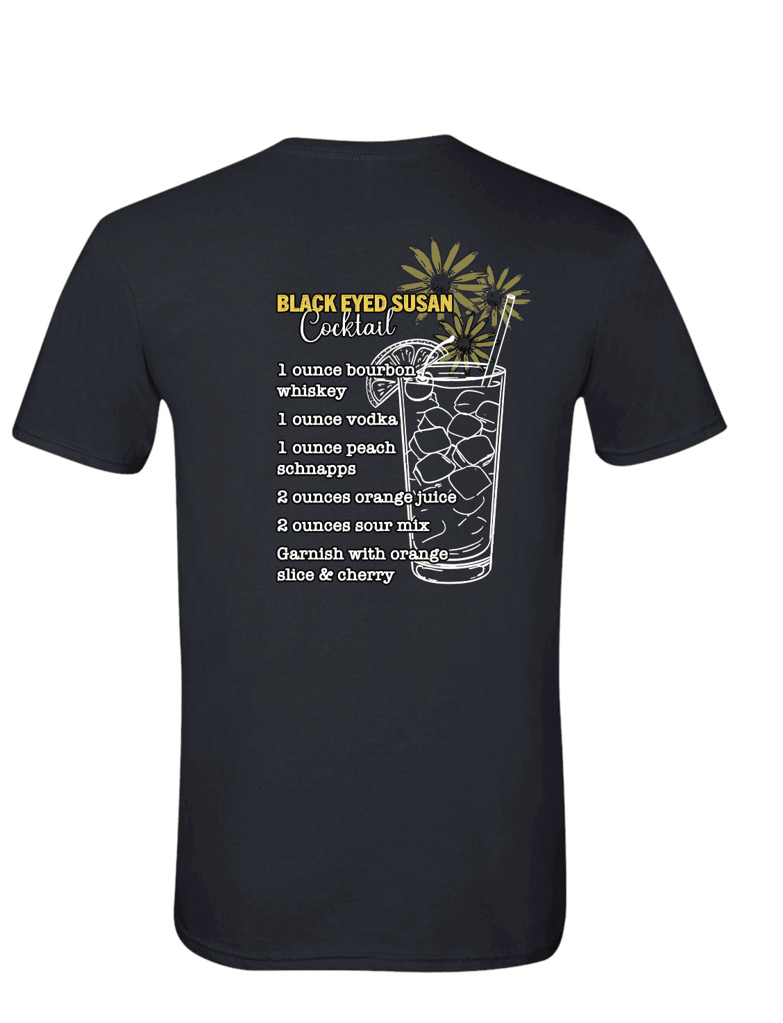 Black Eyed Susan Cocktail (Black) / Shirt - Route One Apparel