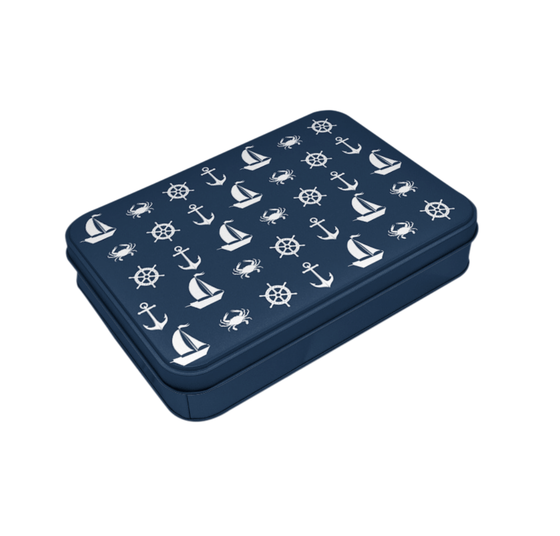 Nautical Pattern / Gift Card Tin - Route One Apparel