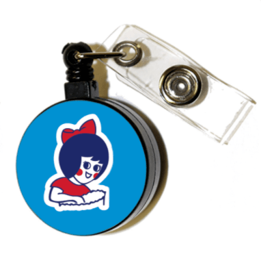 Utz Girl (Blue) / Retractable Badge Holder - Route One Apparel