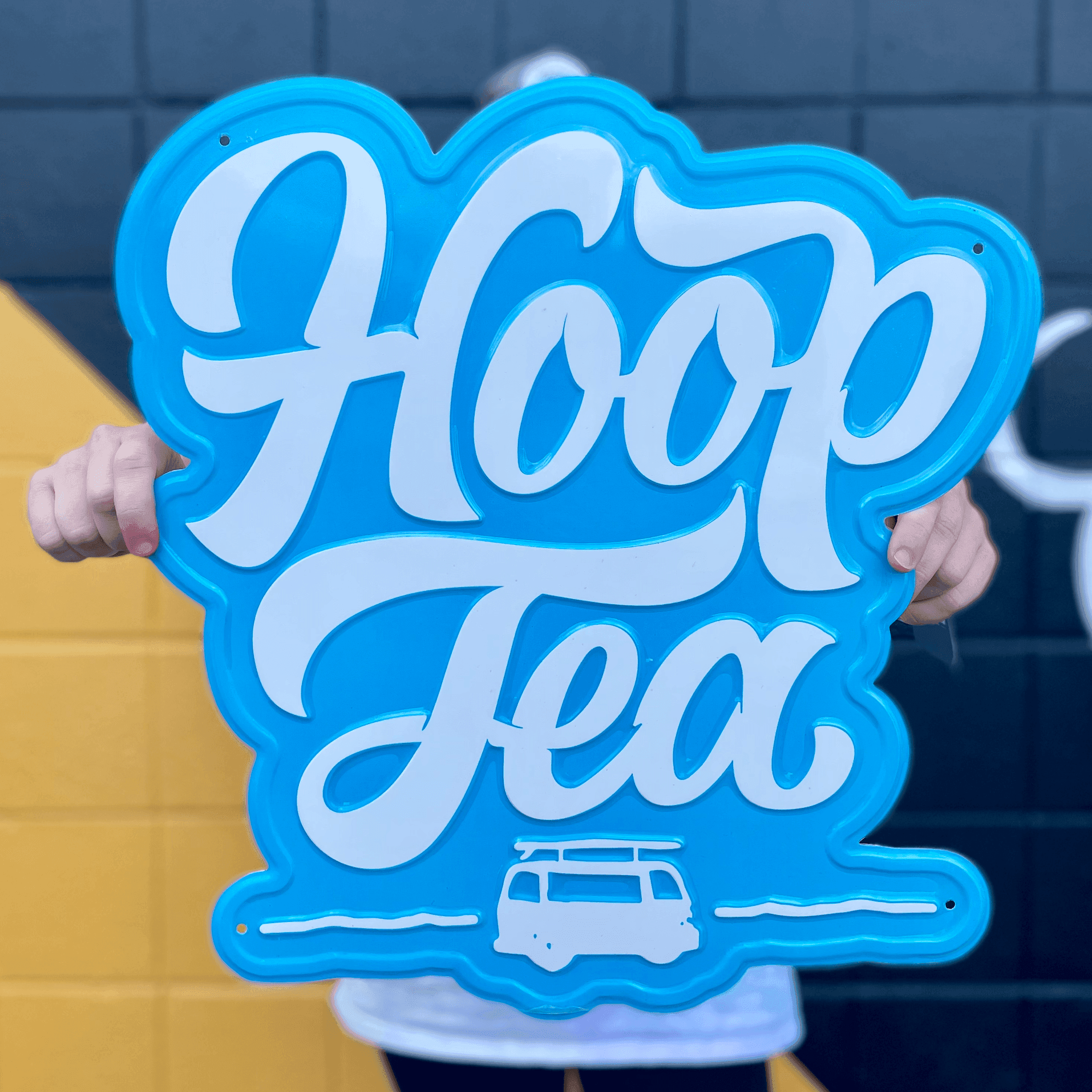 Hoop Tea / Aluminum Sign - Route One Apparel