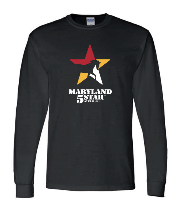 *PRE-ORDER* Maryland 5 Star Official (Black) / Long Sleeve Shirt - Route One Apparel