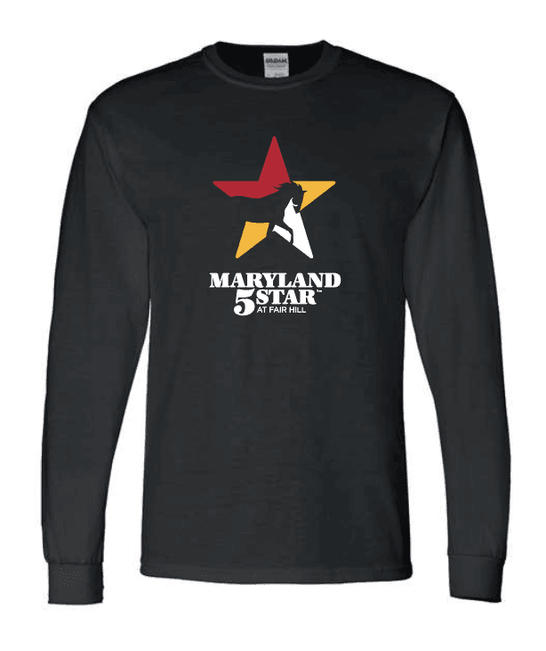 *PRE-ORDER* Maryland 5 Star Official (Black) / Long Sleeve Shirt - Route One Apparel