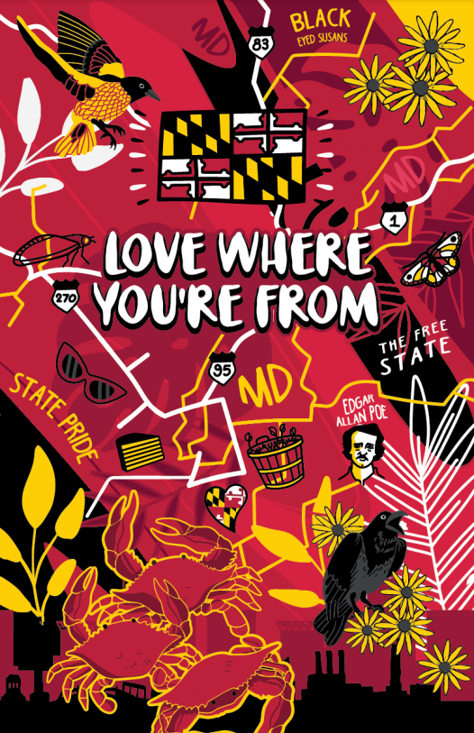 Love Where You're From / Spiral Notebook - Route One Apparel