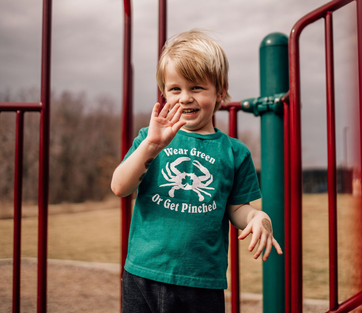 Wear Green or Get Pinched (Green) / *Toddler* Shirt - Route One Apparel