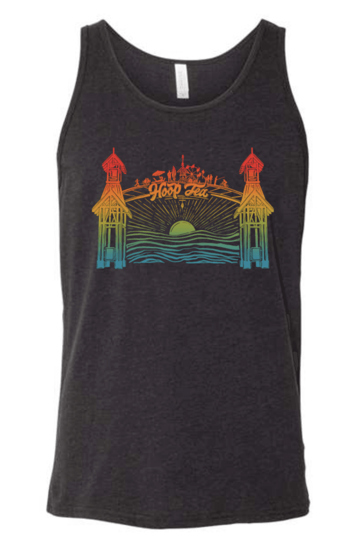 Hoop Tea Boardwalk (Grey) / Tank - Route One Apparel