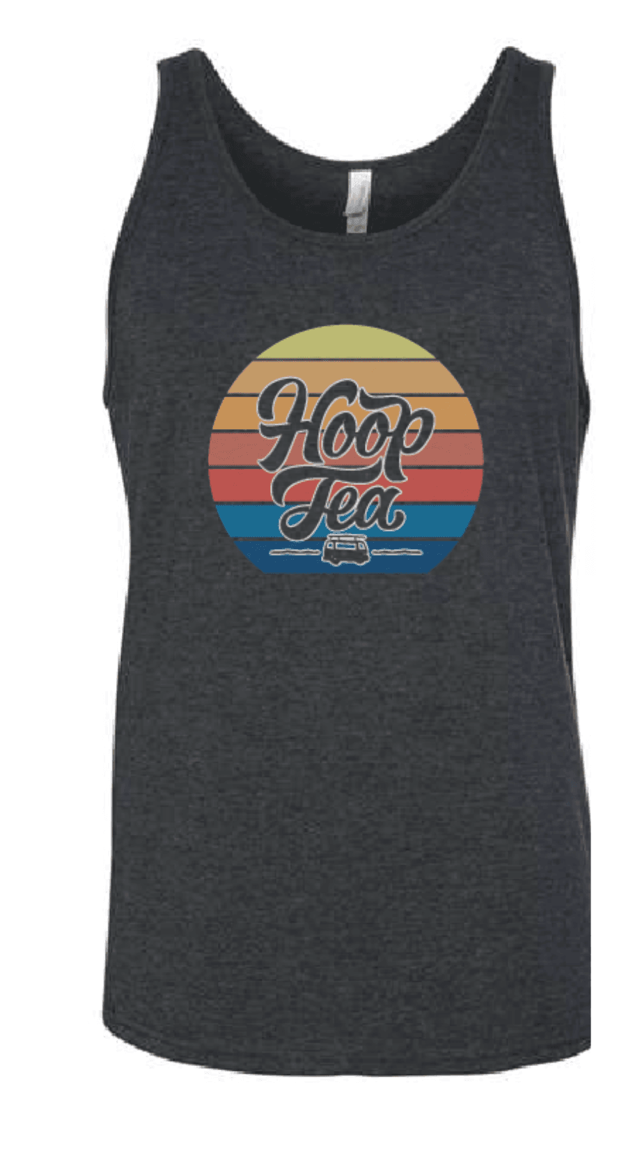 Hoop Tea Sun Logo (Grey) / Tank - Route One Apparel