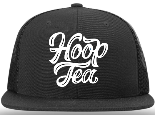 *COMING SOON* Hoop Tea Embroidered Logo (Black) / Trucker - Route One Apparel