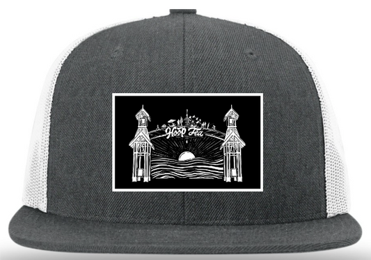 *COMING SOON* Hoop Tea Arch (Charcoal/White) / Snapback - Route One Apparel