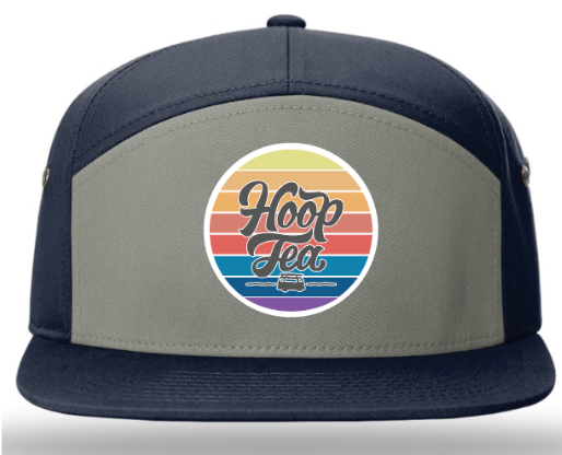 *COMING SOON* Hoop Tea - Sunset Patch (Navy) / 7 Panel - Route One Apparel