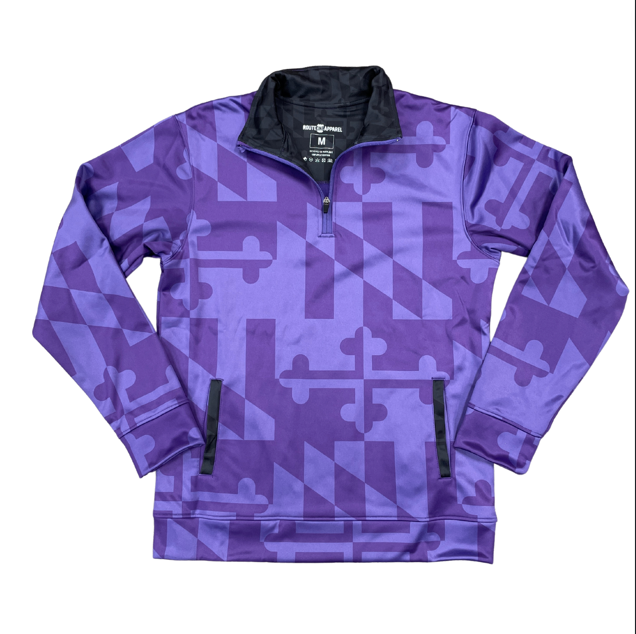 Maryland Flag (Purple Monochrome) / Pullover - Route One Apparel