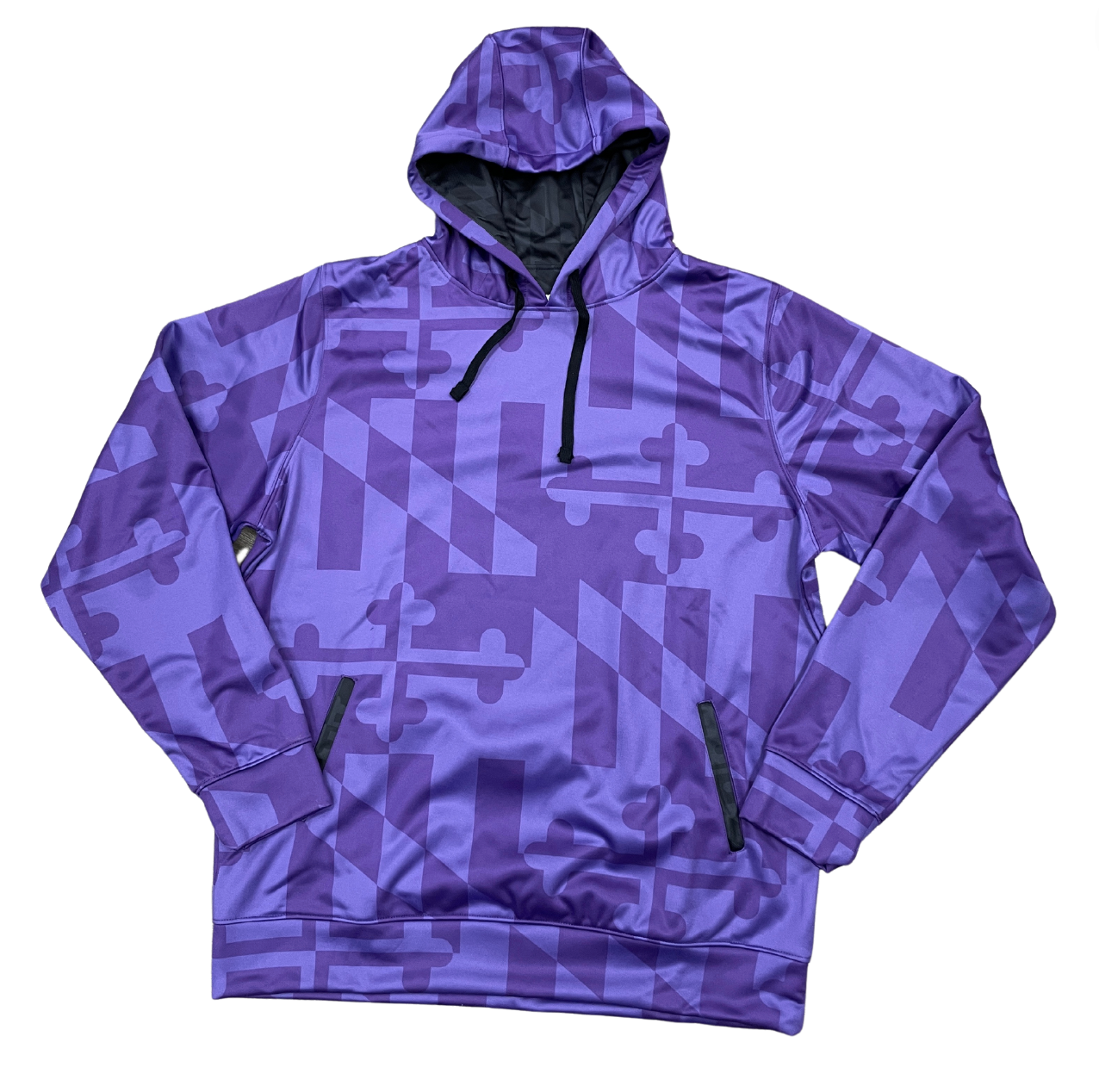Maryland Flag (Purple Monochrome) / Hoodie - Route One Apparel