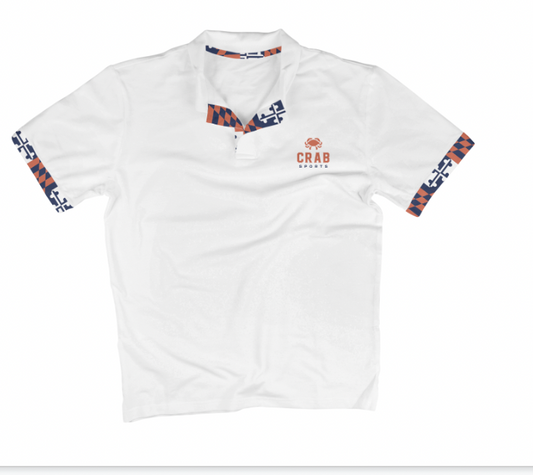 Crab Sports (White) / Polo - Route One Apparel