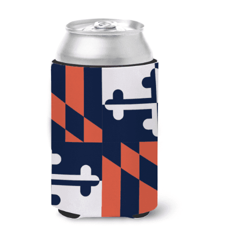 Crab Sports (Flag) / Can Cooler - Route One Apparel