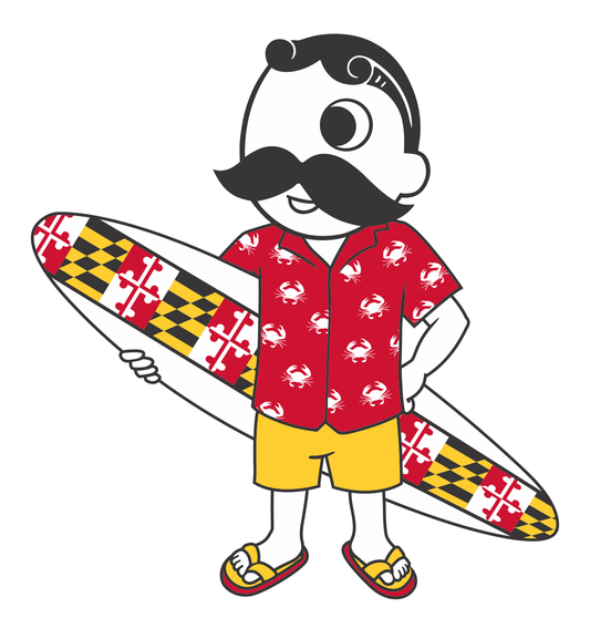 Natty Boh Surfer Dude / Magnet - Route One Apparel
