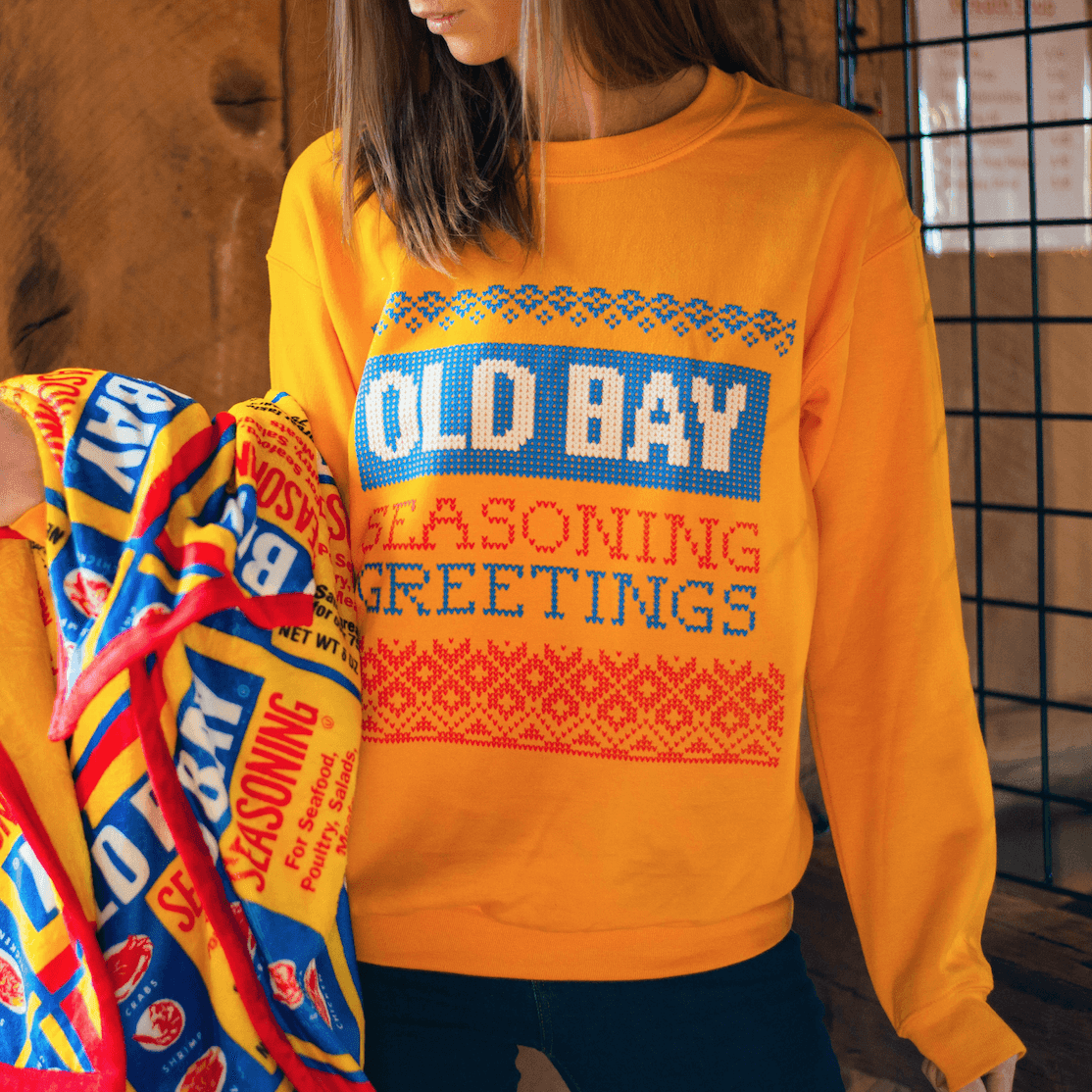 Licensing - Old Bay Seasoning Greetings (Gold) / Crew Sweatshirt