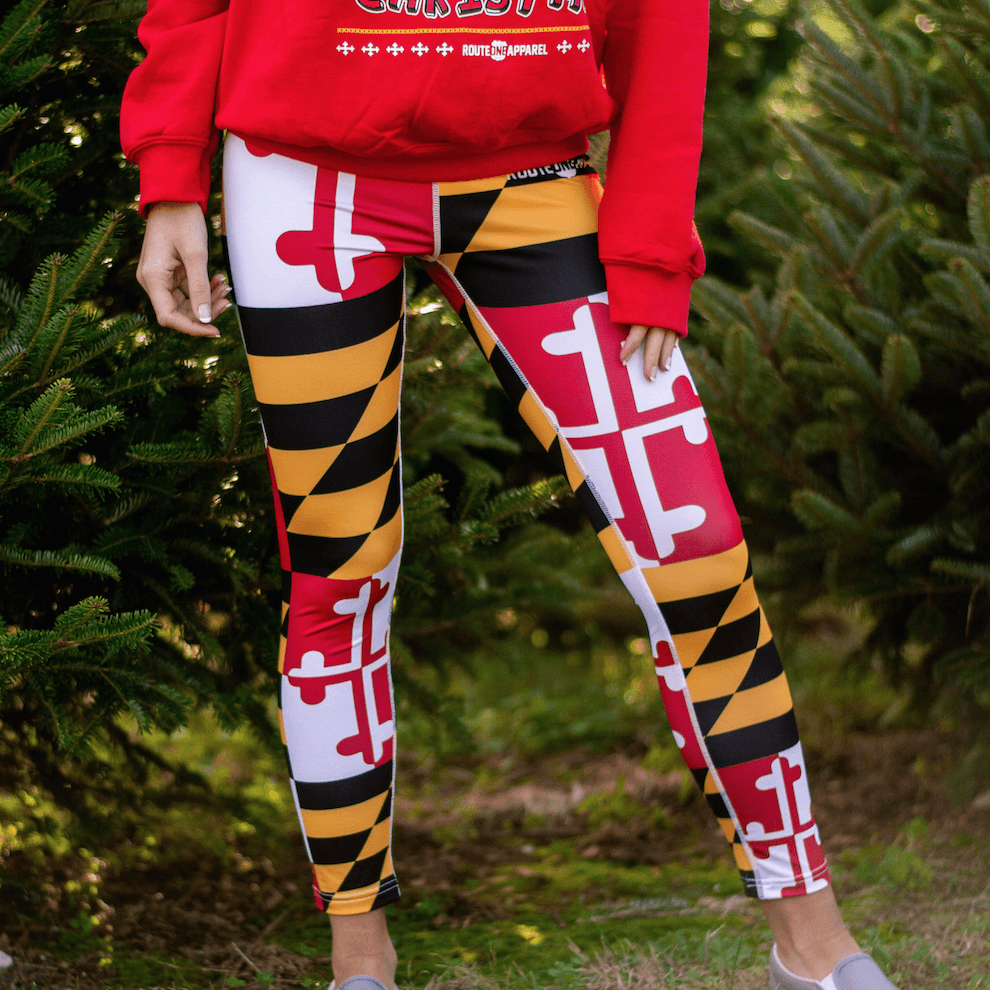 Route One Apparel - Maryland Flag / Leggings