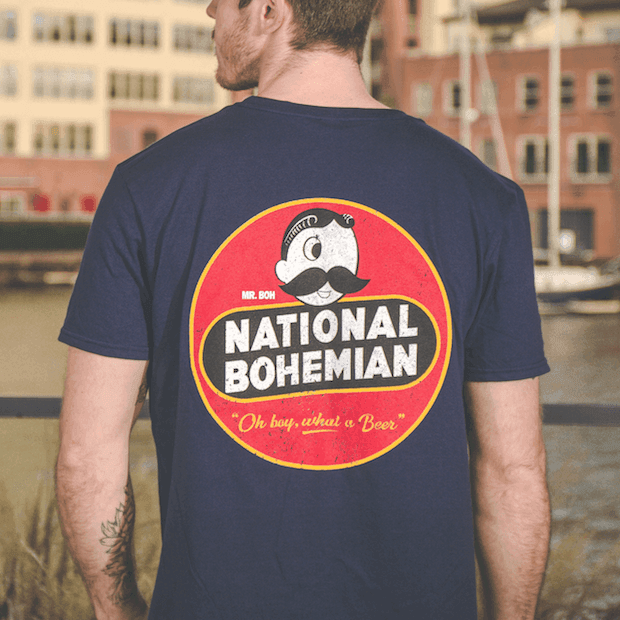 National Bohemian Retro (Navy) / Shirt - Route One Apparel