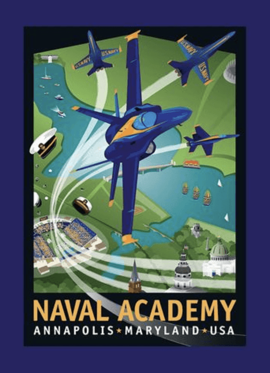 Blue Angels Naval Academy 5inX7in / Card - Route One Apparel