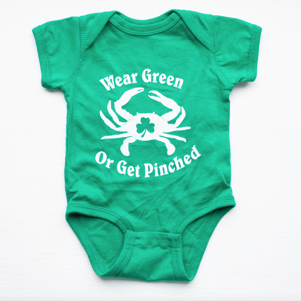 Wear Green or Get Pinched (Green) / Baby Onesie - Route One Apparel