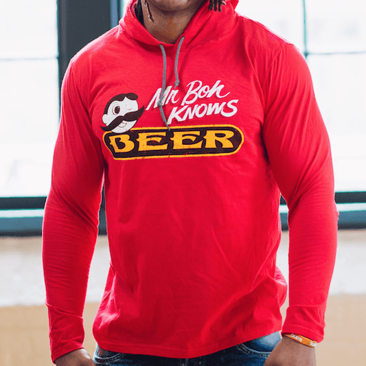 Mr. Boh Knows Beer (Red) / Terry Hoodie - Route One Apparel