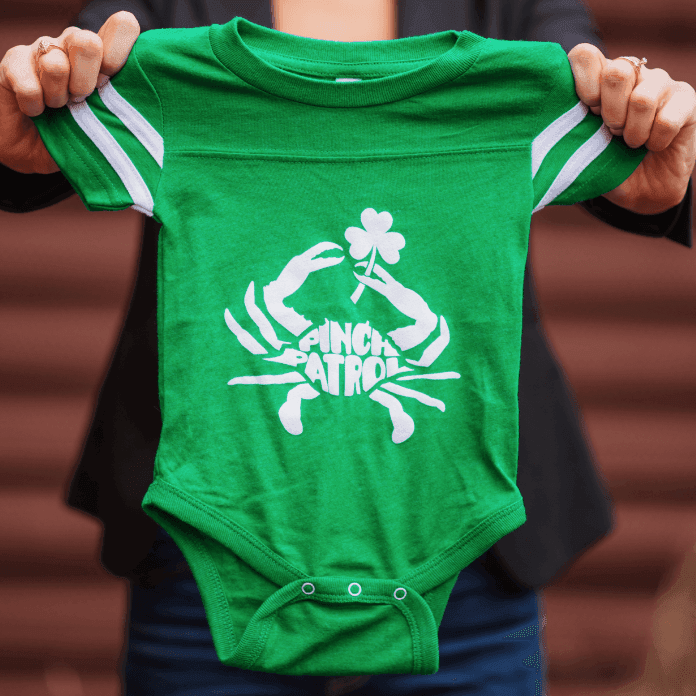 Pinch Patrol (Green) / Baby Onesie - Route One Apparel
