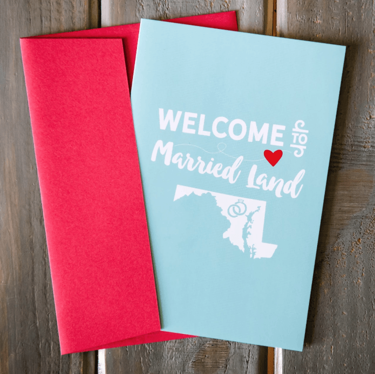 Wedding Welcome to Married Land / Card - Route One Apparel